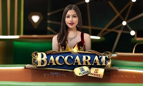 Live casino dealer dealing cards at a blackjack table